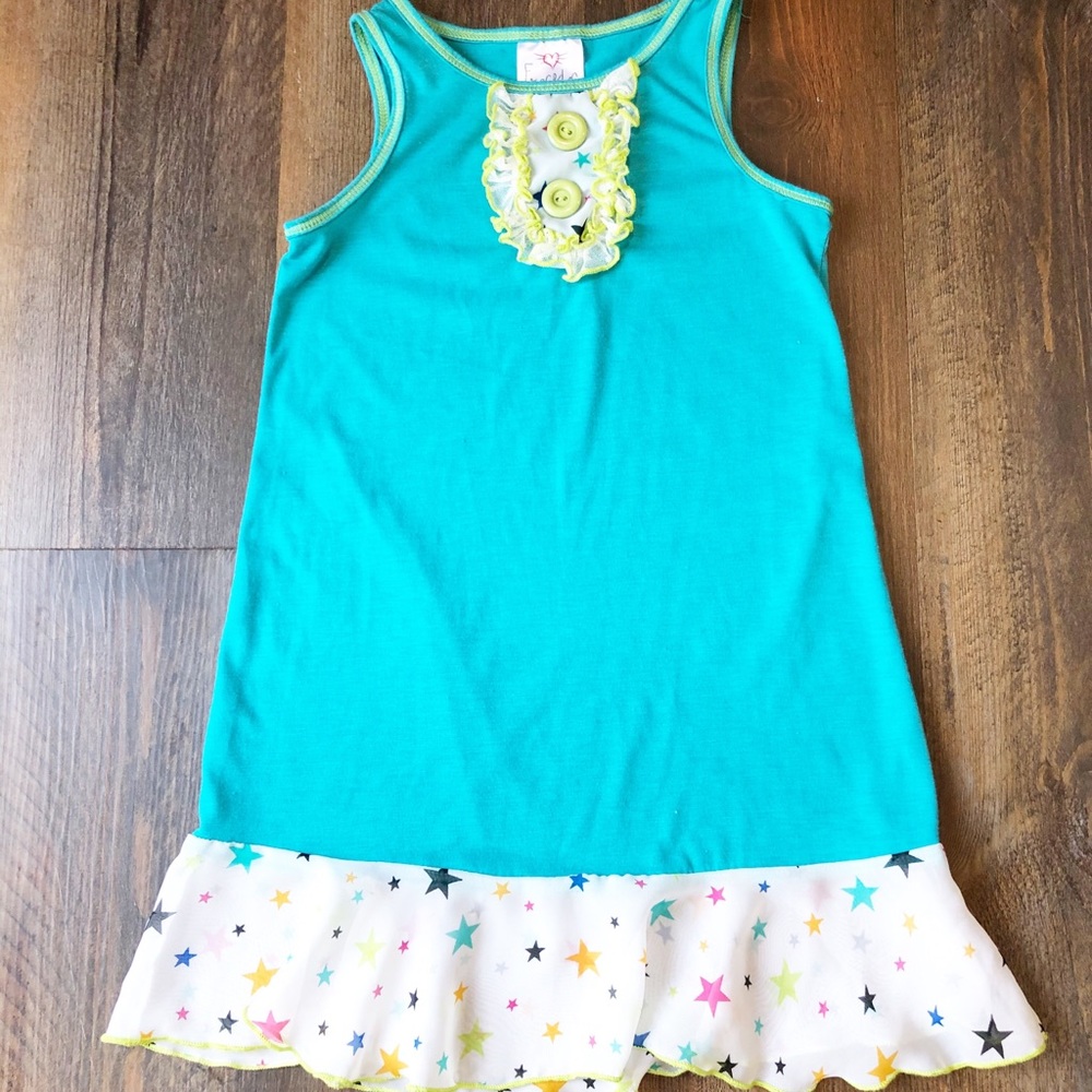 Freckles and Kitty Dress (kids size 6)